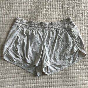 White Lululemon shorts